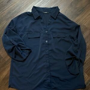 Navy blue dress shirt